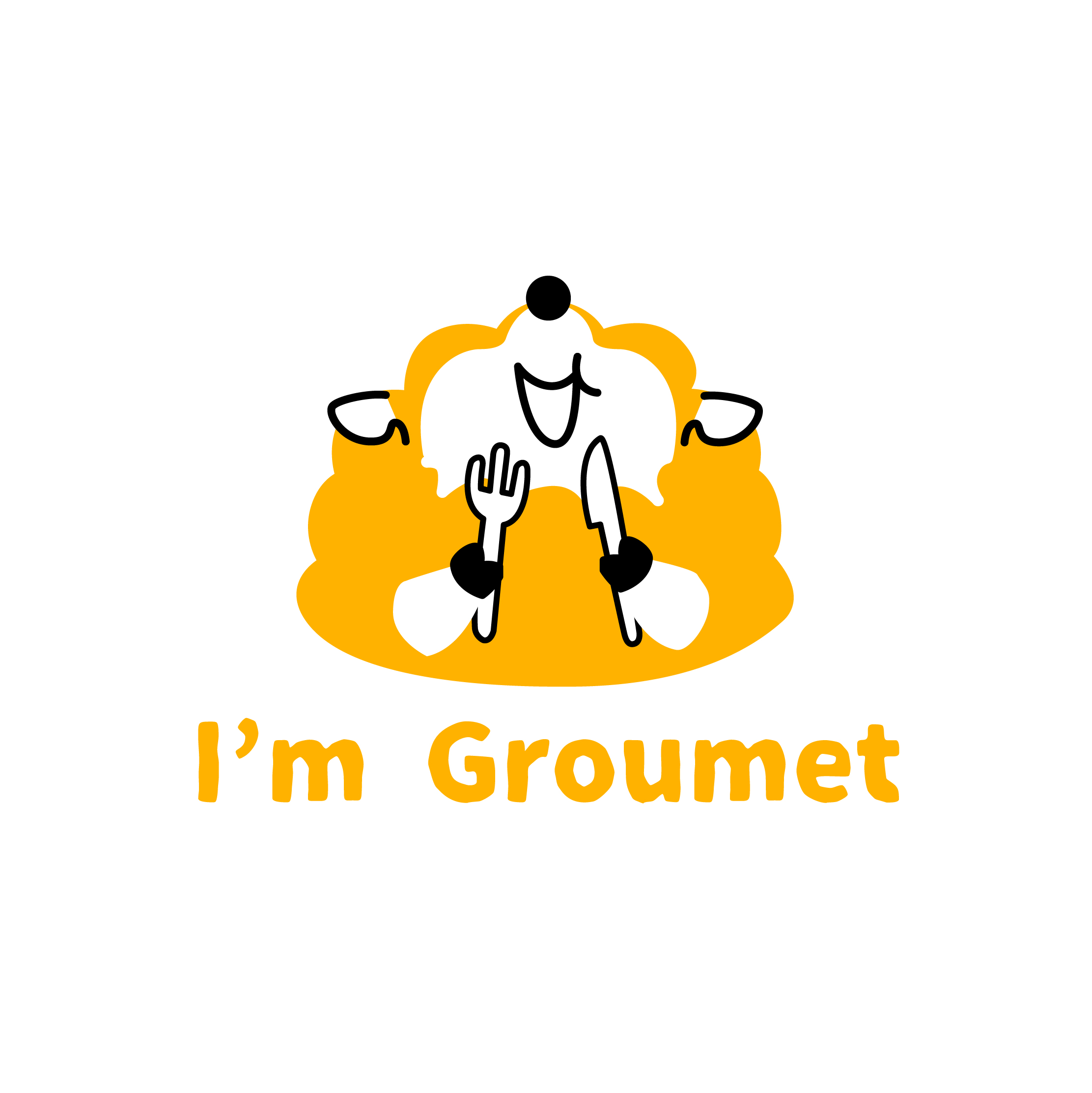 投稿型グルメサイト[ I’m groumet ] 様のロゴ・キャラデザイン