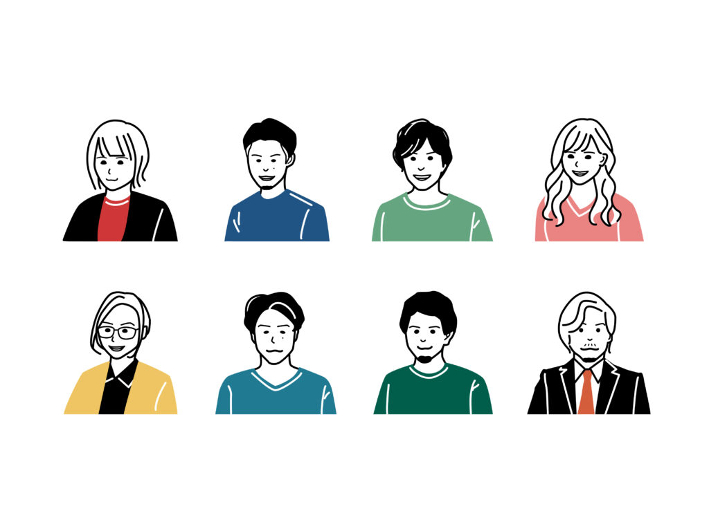 株式会社ドリグロ様 / メンバー似顔絵イラスト